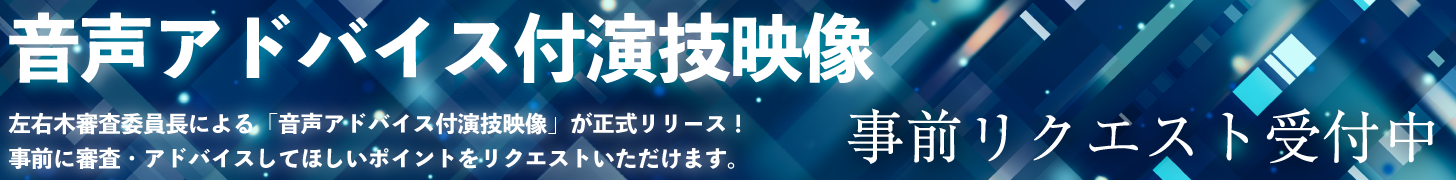 音声アドバイス付演技映像
